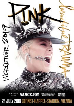 PINK (P!NK) MUNICH Olympiastadion  Beautiful Trauma 2019 UK Europe World Tour Poster Print