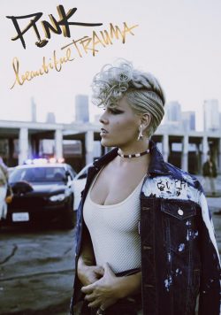 PINK (P!NK) World Tour Shirt  Beautiful Trauma 2019 UK Europe World Tour Poster Print