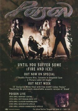 POISON Until You Suffer Some Poster Print