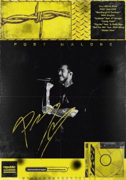 POST MALONE Beerbong & Bentleys 2019 World Tour Poster Print