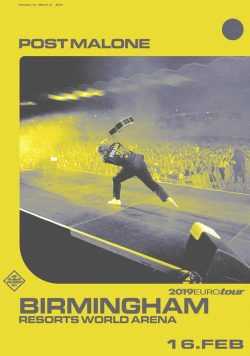POST MALONE Beerbong & Bentleys 2019 World Tour Poster Print