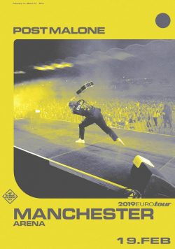 POST MALONE Beerbong & Bentleys 2019 World Tour Poster Print
