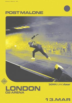 POST MALONE Beerbong & Bentleys 2019 World Tour Poster Print
