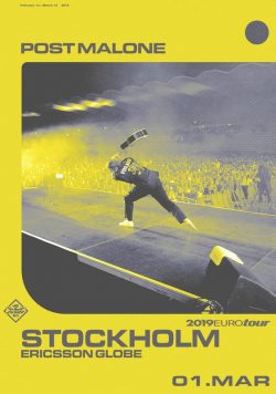 POST MALONE Beerbong & Bentleys 2019 World Tour Poster Print