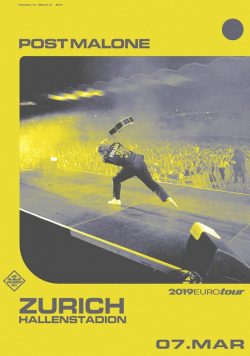 POST MALONE Beerbong & Bentleys 2019 World Tour Poster Print