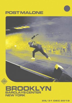 POST MALONE Beerbong & Bentleys 2019 World Tour Poster Print