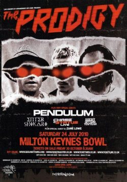 THE PRODIGY Milton Keynes Bowl 2010 Poster