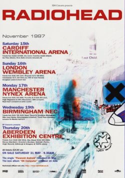 RADIOHEAD OK Computer 1997 Arena Tour Poster