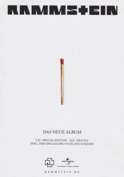 RAMMSTEIN Untitled Das Neue Album Poster