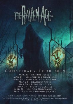 RAVEN AGE, THE Conspiracy May 2019 UK Tour Poster Print