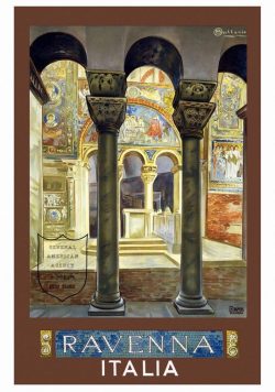 RAVENNA Vintage Travel Poster Print
