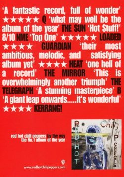 RED HOT CHILI PEPPERS Were Better Than Sex Poster Print