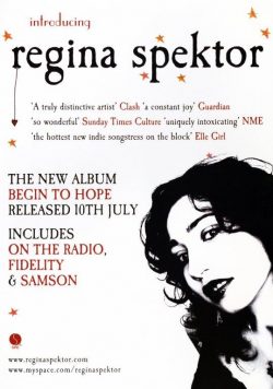 REGINA SPEKTOR Begin To Hope Poster Print