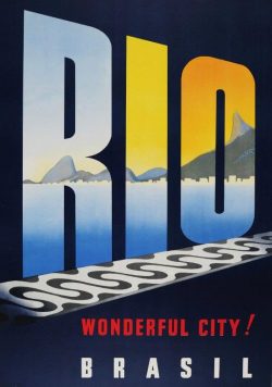 RIO Vintage Travel Poster Print