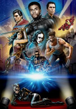 RISE OF THE SUPERHEROES Movie Poster Print