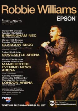 ROBBIE WILLIAMS Sing When You?re Winning Poster Print
