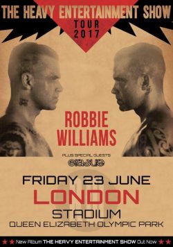 ROBBIE WILLIAMS London Olympic Stadium - 23 June 2017 Poster