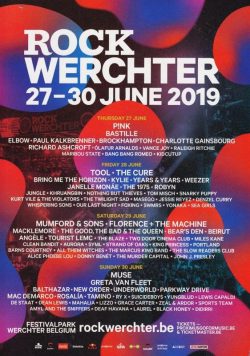 ROCK WERCHTER June 2019 Festival Poster Print