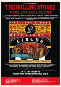 ROLLING STONES Rock & Roll Circus Poster