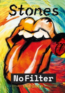 ROLLING STONES No Filter 2018 Tour - Munchen Olympiastadion Poster