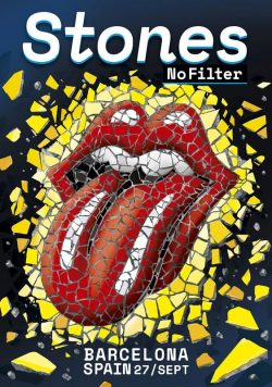ROLLING STONES No Filter 2018 Tour - Barcelona Spain - 27 September Poster