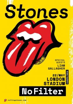 ROLLING STONES No Filter 2018 Tour - London Stadium - May 22 Poster