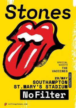 ROLLING STONES No Filter 2018 Tour - Southampton St Marys Stadium - 29 May Poster