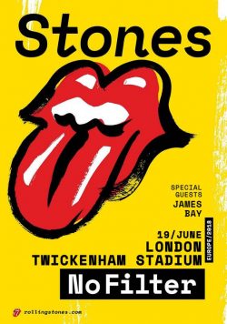 ROLLING STONES No Filter 2018 Tour - London Twickenham Stadium - 19 June Poster