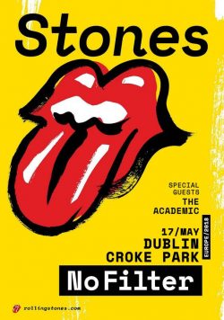 ROLLING STONES No Filter 2018 Tour - Dublin Croke Park - 17 May Poster