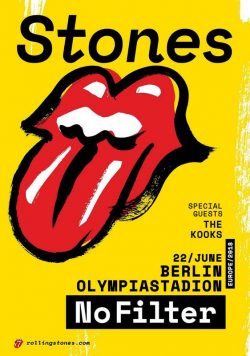 ROLLING STONES No Filter 2018 Tour - Belin Olympoastadion - 22 June Poster