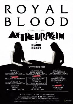 ROYAL BLOOD How Did We Get So Dark Nov 2017 UK Tour Poster