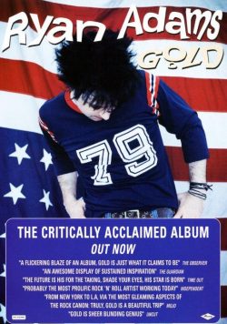 RYAN ADAMS Gold Poster Print