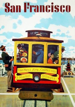 SAN FRANCISCO Vintage Travel Poster Print