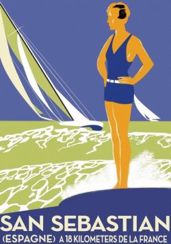 SAN SEBASTIAN Vintage Travel Poster Print