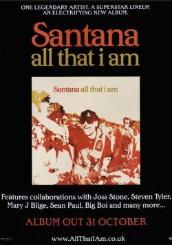 SANTANA All That I Am Poster Print