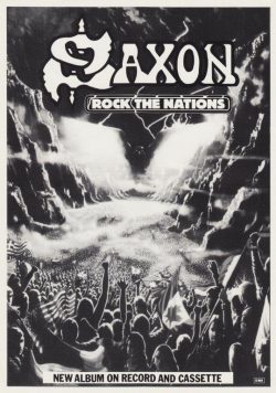 SAXON Rock The Nations Poster Print
