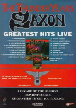 SAXON Greatest Hits Live Poster Print