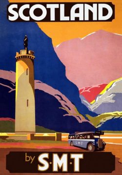 SCOTLAND Vintage Travel Poster Print