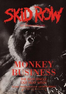 SKID ROW Monkey Business Poster Print