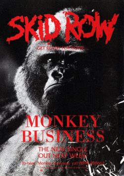 SKID ROW Monkey Business Poster Print