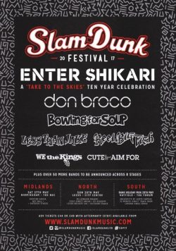 SLAM DUNK FESTIVAL 2017 Enter Shikari Poster Print