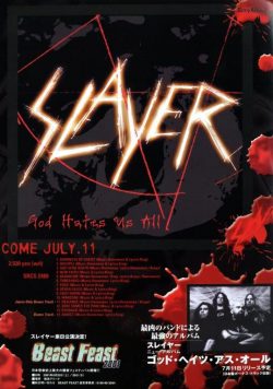 SLAYER God Hates Us All Poster Print