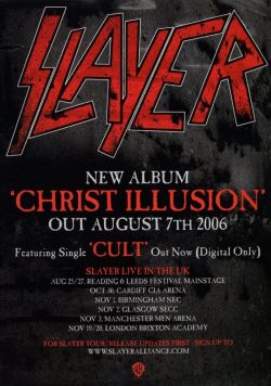 SLAYER Christ Illusion Poster Print