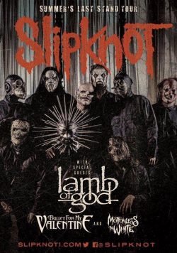 SLIPKNOT Summer?s Last Stand 2015 US Tour Poster Print
