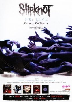 SLIPKNOT 9.0 Live Poster Print