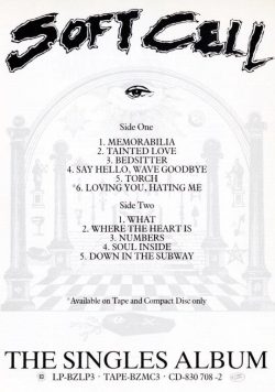 SOFT CELL The Singles Album Poster Print
