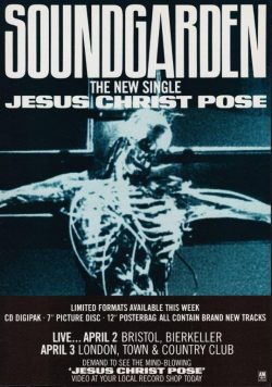 SOUNDGARDEN Jesus Christ Pose Poster Print