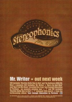 STEREOPHONICS Mr. Writer Poster Print