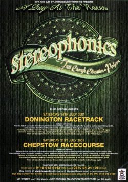 STEREOPHONICS A Day At The Races 2001 UK Tour Poster Print