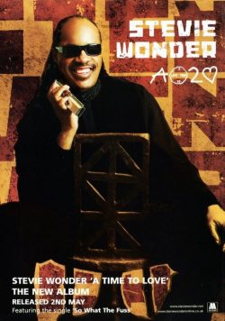 STEVIE WONDER A Time To Love Poster Print